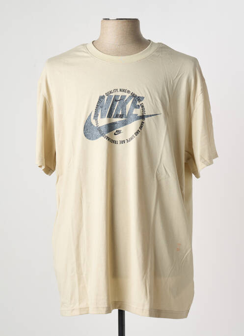 Tricou bej NIKE bărbat