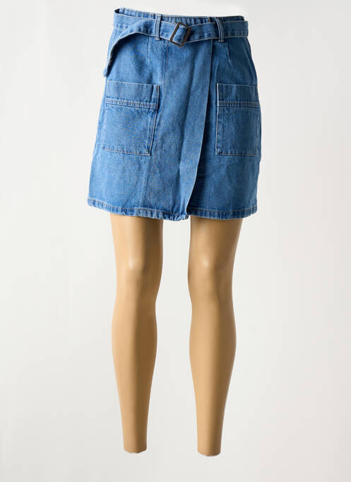 Fustă mini albastru PIECES femeie