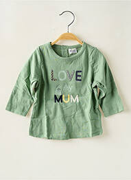 Tricou guler rotund verde TAPE À L'OEIL băiat