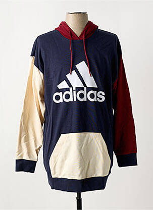 Hanorac cu glugă guler rotund albastru ADIDAS femeie