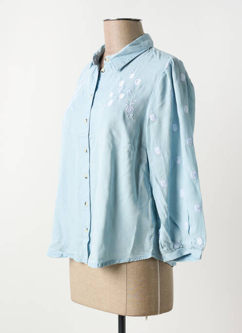 Cămașă albastru PIECES femeie