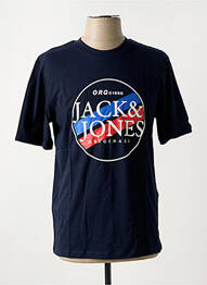 Tricou guler rotund albastru JACK & JONES homme