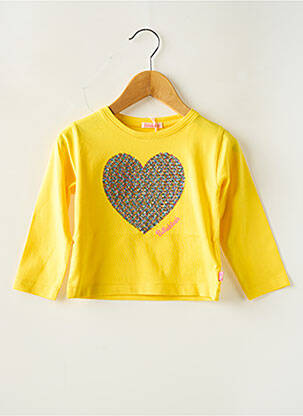 Tricou guler rotund galben BILLIEBLUSH fată