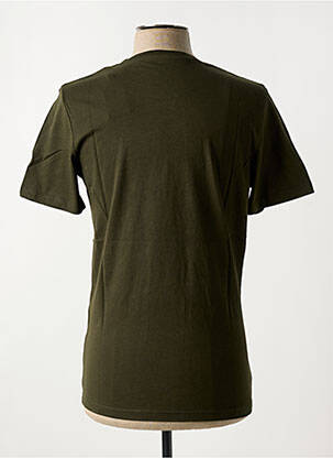 Tricou guler rotund verde JACK & JONES bărbat