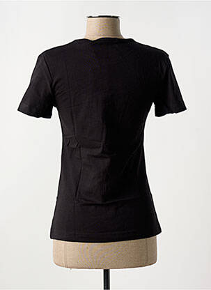 Tricou guler rotund negru CALVIN KLEIN femeie