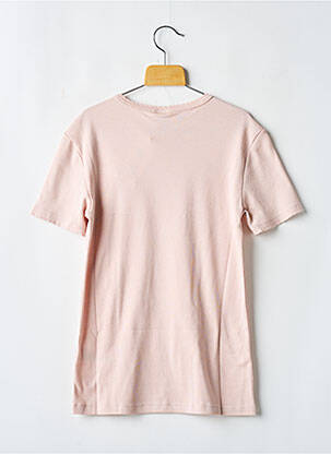 Tricou guler rotund roz PETIT BATEAU femeie