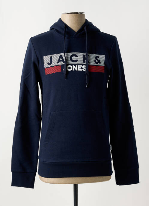 Hanorac cu glugă albastru JACK & JONES bărbat