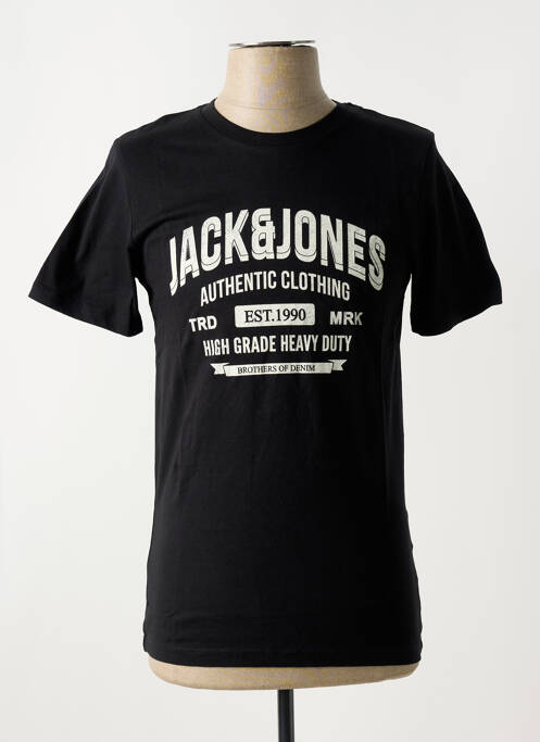 Tricou negru JACK & JONES bărbat