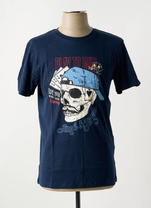 Tricou albastru JACK & JONES bărbat