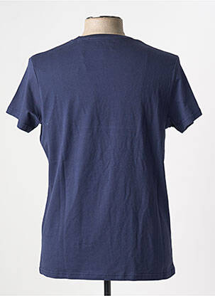 Tricou guler rotund albastru SCHOTT bărbat