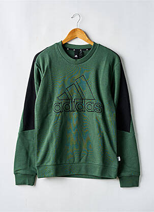 Hanorac guler rotund verde ADIDAS bărbat