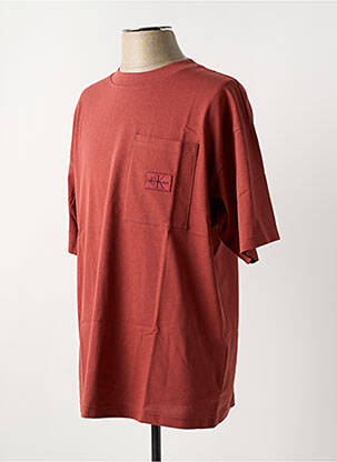 Tricou guler rotund roșu CALVIN KLEIN bărbat