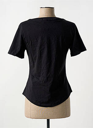 Tricou guler în v negru CALVIN KLEIN femeie