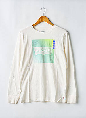 Tricou guler rotund alb LEVI'S băiat