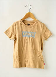 Tricou guler rotund maro LEVIS garcon