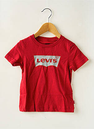 Tricou guler rotund roșu LEVI'S băiat