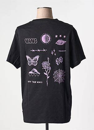 Tricou guler rotund negru VANS femeie