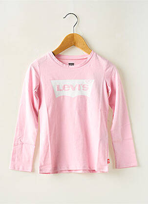 Tricou guler rotund roz LEVI'S fată