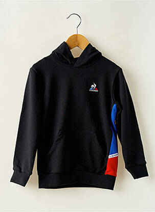 Hanorac cu glugă guler rotund negru LE COQ SPORTIF copil