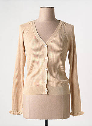 Vestă cu mâneci lungi bej VILA femeie