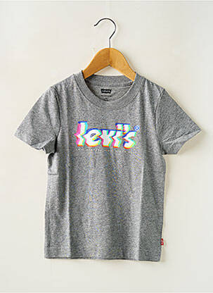 Tricou guler rotund gri LEVI'S băiat