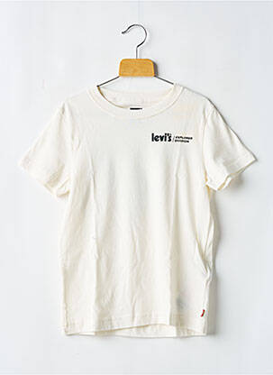 Tricou guler rotund alb LEVI'S băiat