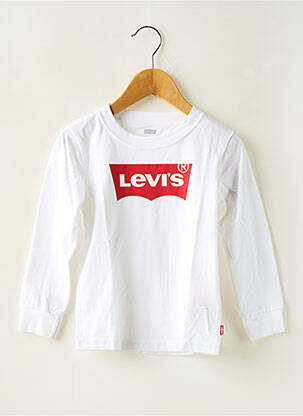 Tricou guler rotund alb LEVI'S băiat