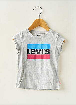 Tricou guler rotund gri LEVI'S fată