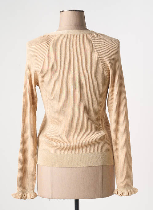 Vestă cu mâneci lungi bej VILA femeie