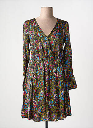 Rochie midi guler în v negru VILA femeie