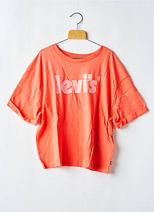Tricou guler rotund portocalie LEVI'S fată