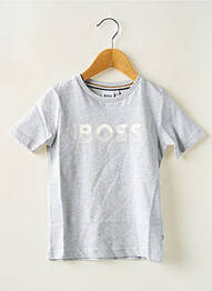 Tricou guler rotund gri HUGO BOSS garcon