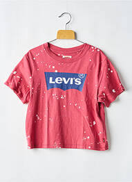 Tricou guler rotund roșu LEVIS fată