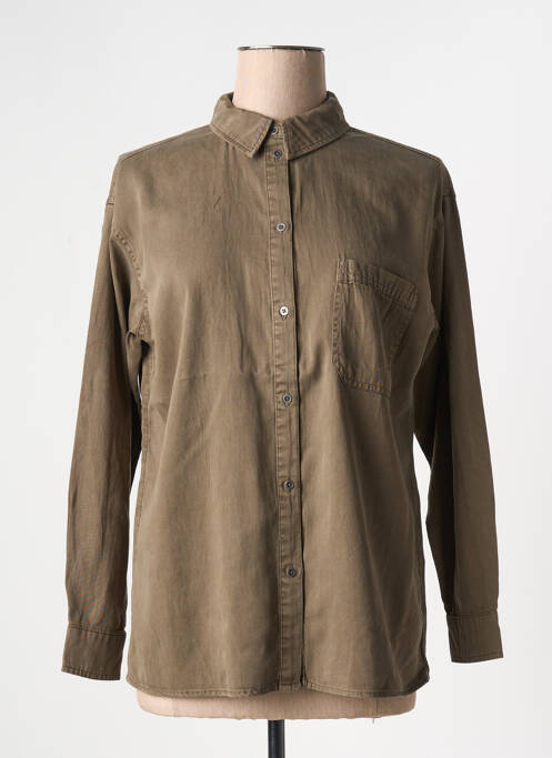 Cămașă maro VILA femeie