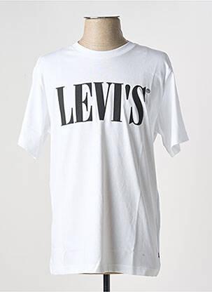 Tricou guler rotund alb LEVI'S bărbat