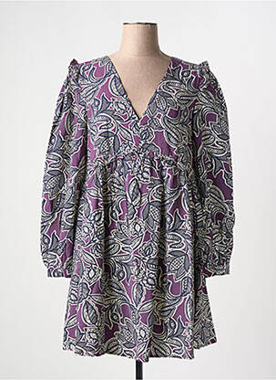 Rochie scurtă violet GRACE & MILA femeie