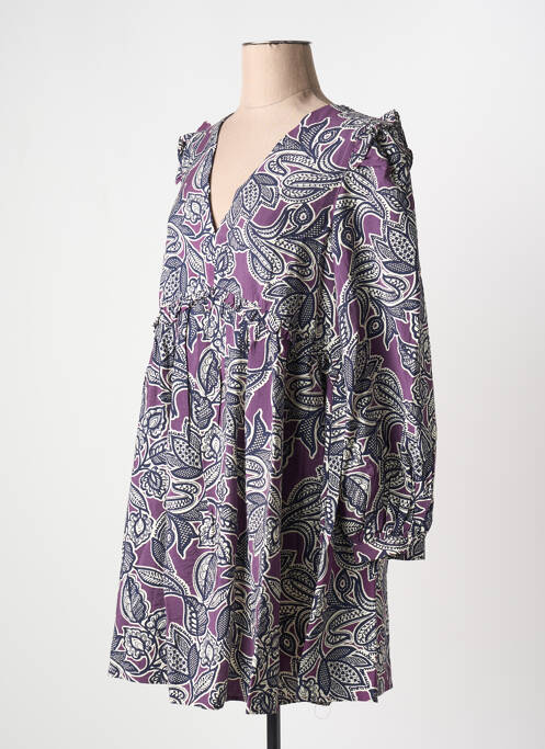 Rochie scurtă violet GRACE & MILA femeie