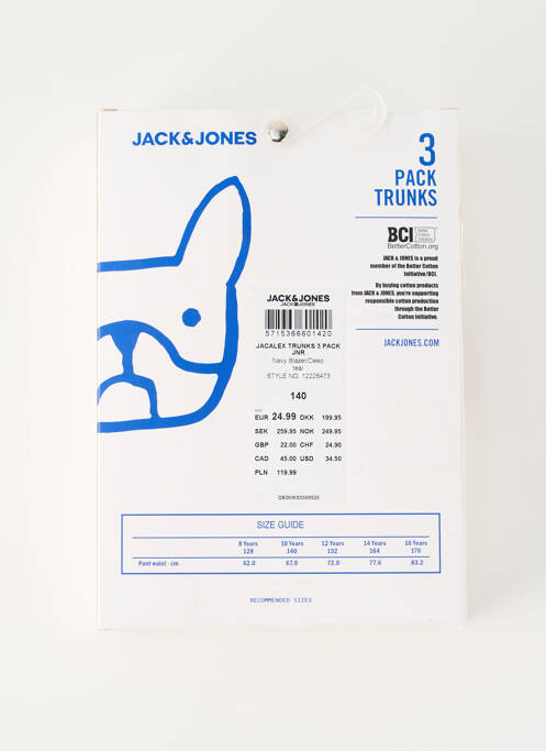 Boxer albastru JACK & JONES băiat