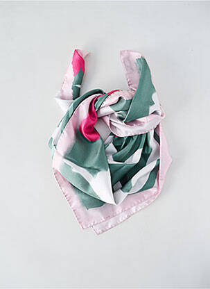 Eșarfă verde NATACHA BIRDS X SARENZA femeie