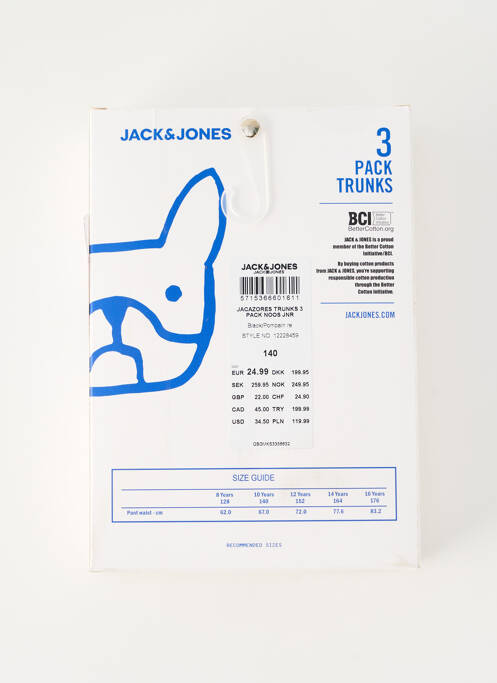 Boxer albastru JACK & JONES băiat