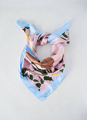 Eșarfă roz NATACHA BIRDS X SARENZA femeie