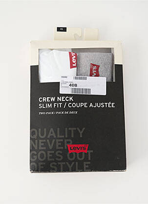 Tricou guler rotund alb LEVI'S bărbat