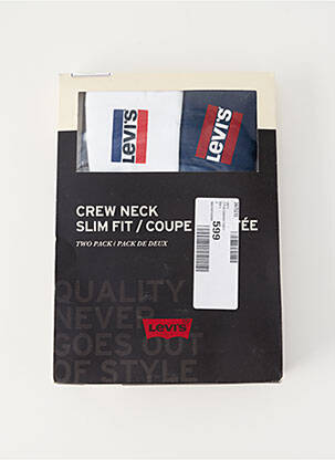 Tricou guler rotund alb LEVI'S bărbat