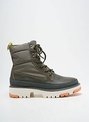 Botine/ghete vârf rotund toc plat până la 3 cm verde LEVI'S femeie
