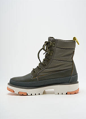 Botine/ghete vârf rotund toc plat până la 3 cm verde LEVI'S femeie