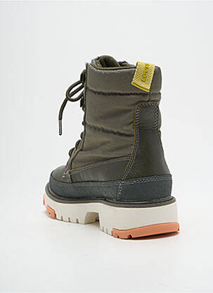 Botine/ghete vârf rotund toc plat până la 3 cm verde LEVI'S femeie