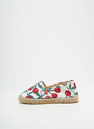 Espadrile vârf rotund vârf rotund alb LA MAISON DE L'ESPADRILLE fată