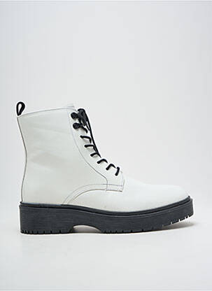 Botine/ghete vârf rotund toc plat până la 3 cm alb LEVI'S femeie
