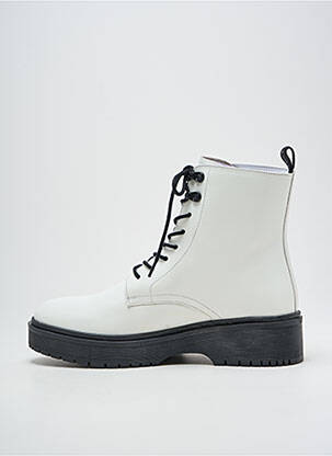 Botine/ghete vârf rotund toc plat până la 3 cm alb LEVI'S femeie
