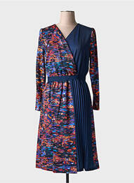 Rochie midi albastru PAUL BRIAL femme